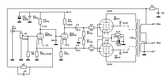 EL84 Amp, schematic